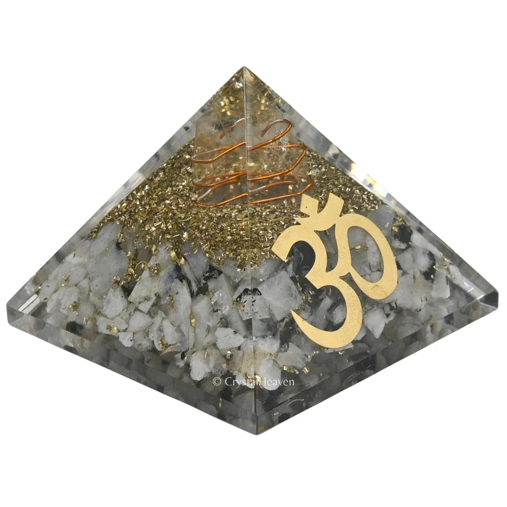 Rainbow Moonstone Orogone Pyramid (OM)