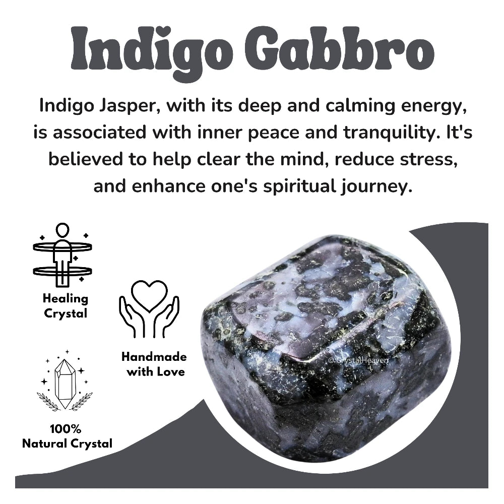Tumbled Indigo Gabbro Stones (30 Gram)
