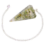 Prehnite Crystal Orgone Pendulum