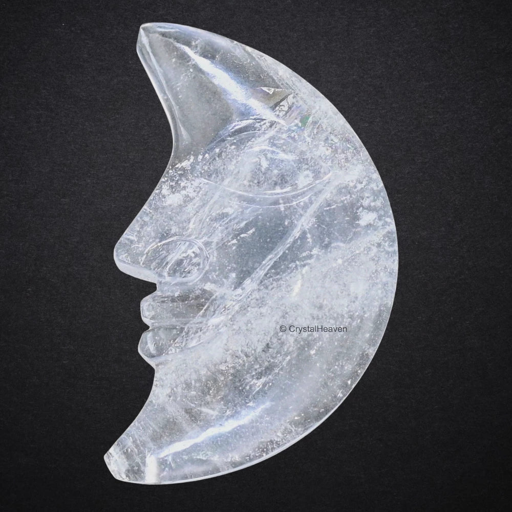 Clear Quartz Crescent Moon