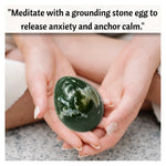 Moss Agate Crystal Egg Stone