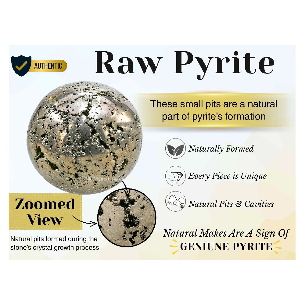 Raw Pyrite Sphere (1.5 Inch)