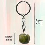 Vesuvianite Crystal Keychain (Tumbled)