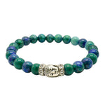 Chrysocolla Lapis Lazuli with Buddha Bracelet (Elastic)