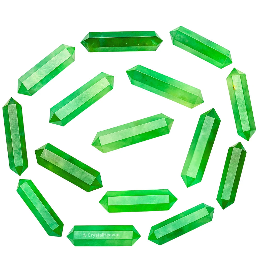 Green Strawberry Quartz Pencil Points (Double Terminated) (Set of 3)