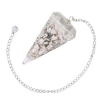 Howlite Crystal Orgone Pendulum