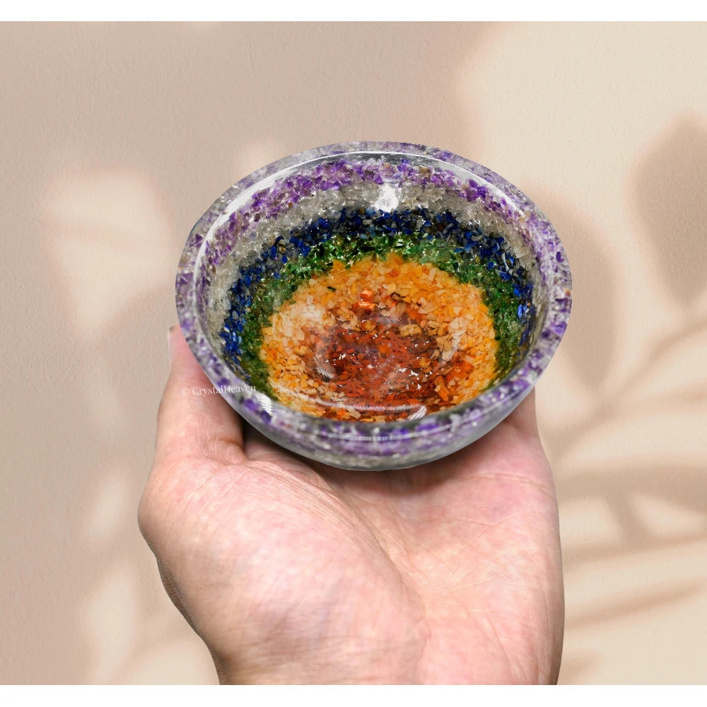 7 Chakra Orgone Bowl (3 Inch)