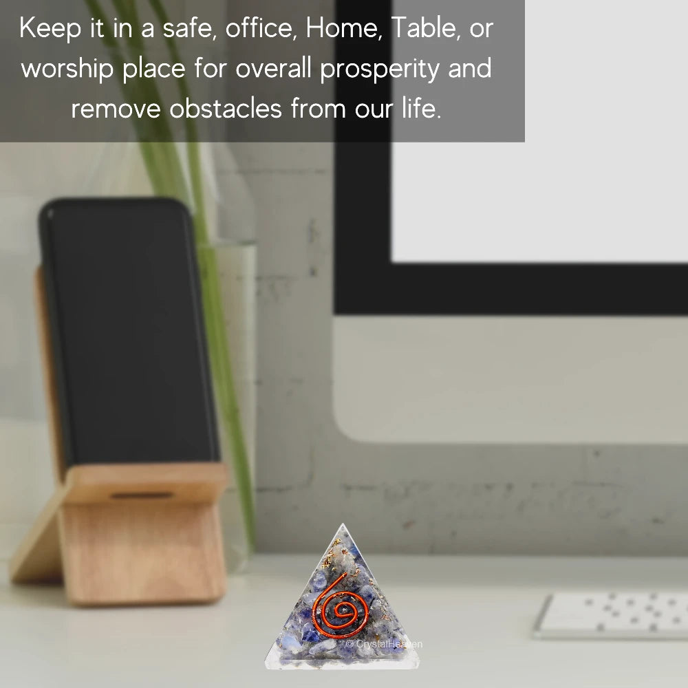 Iolite Orgone Pyramid - 30mm