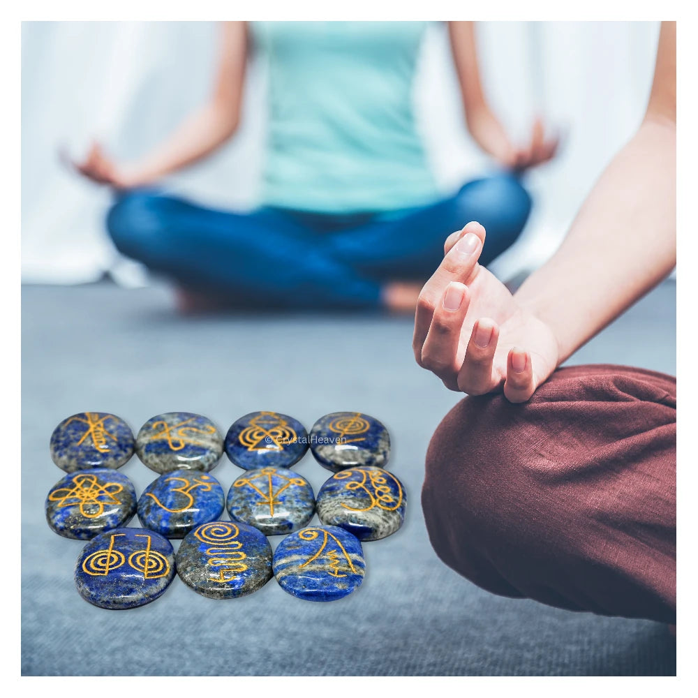 Lapis Lazuli Karuna Reiki Stone - Set of 11