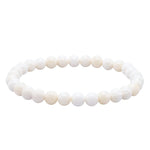 White Moonstone Healing Crystal Bracelets - 6mm Beads