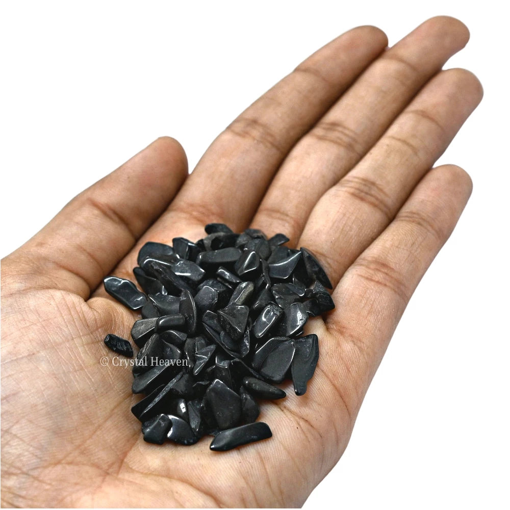 Black Agate Chips (500 gram)