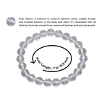 Clear Quartz Bracelet (Faceted) (Stretchable)