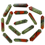 African Bloodstone Pencil Points (Double Terminated) (Set of 10)