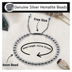 Silver Hematite Anklet (Without Knot)