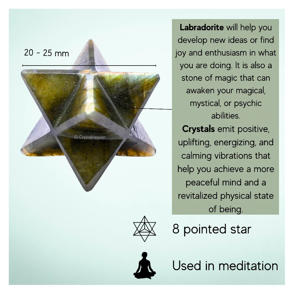 Labradorite Crystal Merkaba (20-25 mm)