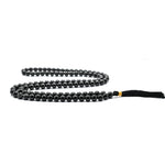 Black Tourmaline Japa Mala (Without Knot)