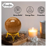 Peach moonstone Sphere (2 Inch)