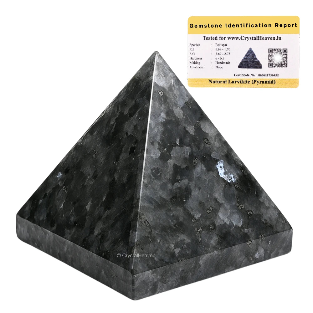 Larvikite Pyramid (1.5 Inch)