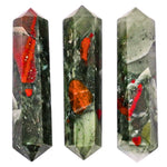 African Bloodstone Pencil Points (Double Terminated) (Set of 3)