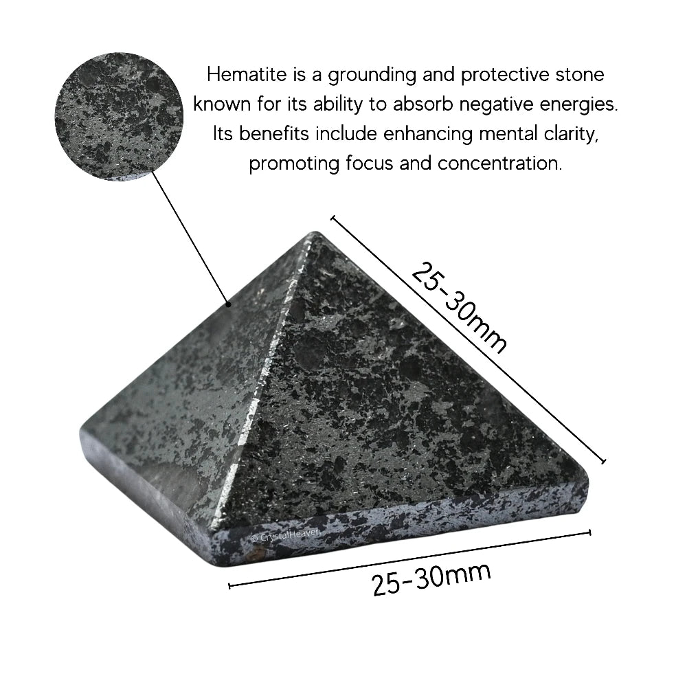 Hematite Pyramid (1 Inch)