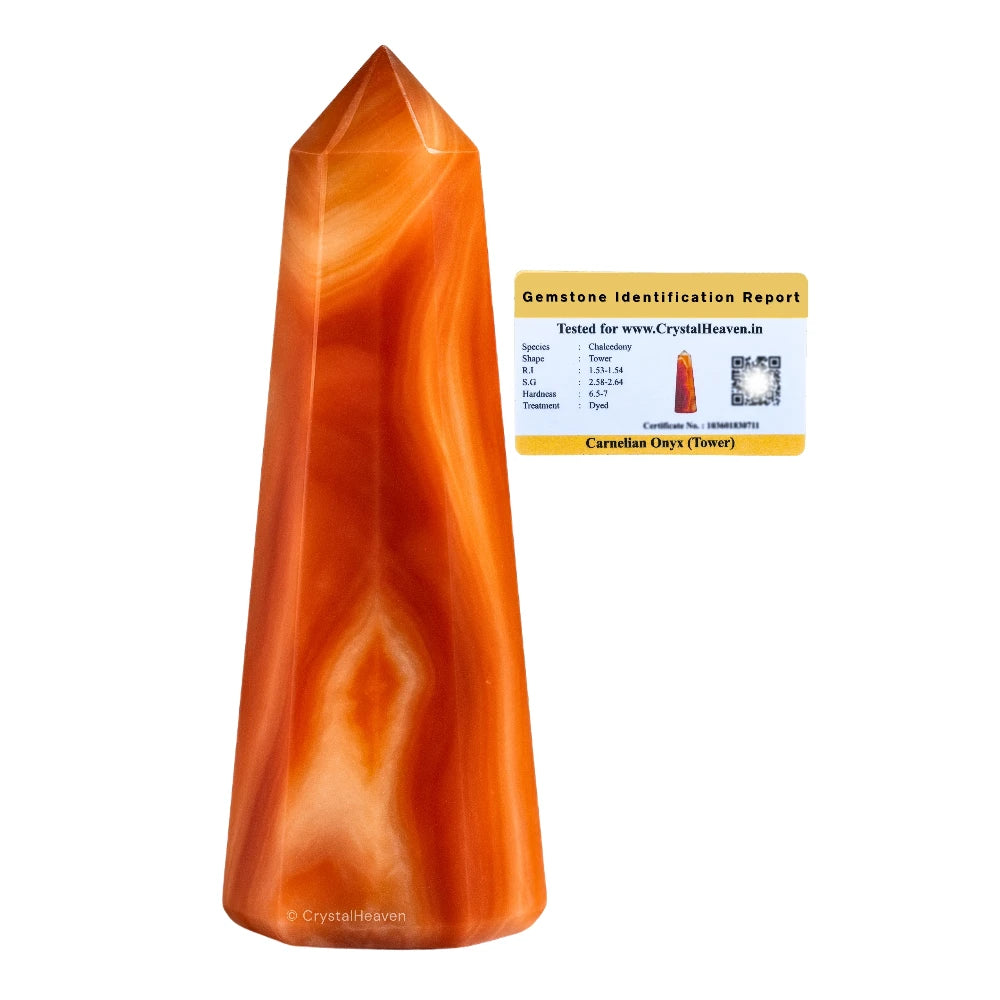 Carnelian Onyx Tower (2" to 3" inch) 