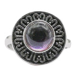 Amethyst Ring (Silver/Round)
