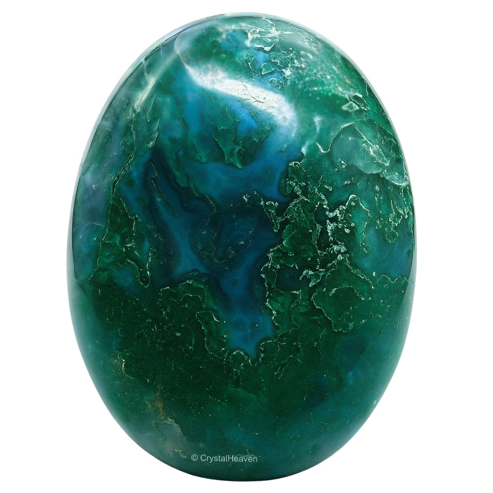 Moss Agate Palm Stone