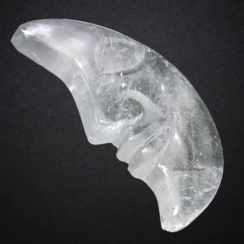 Clear Quartz Crescent Moon