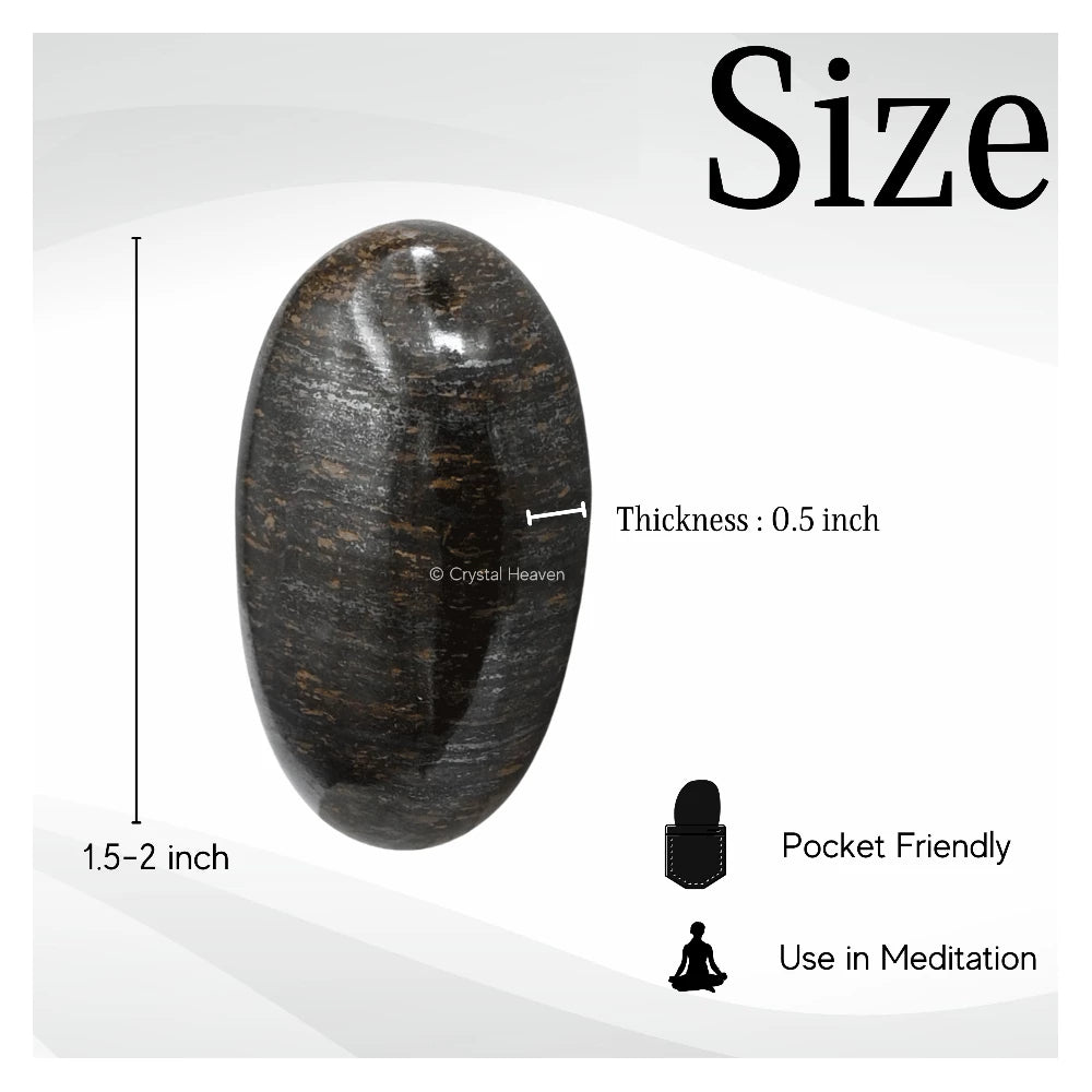 Bronzite Palm Stone