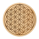 Flower of Life Sacred Geometry Wall Art Cum Crystal Grid