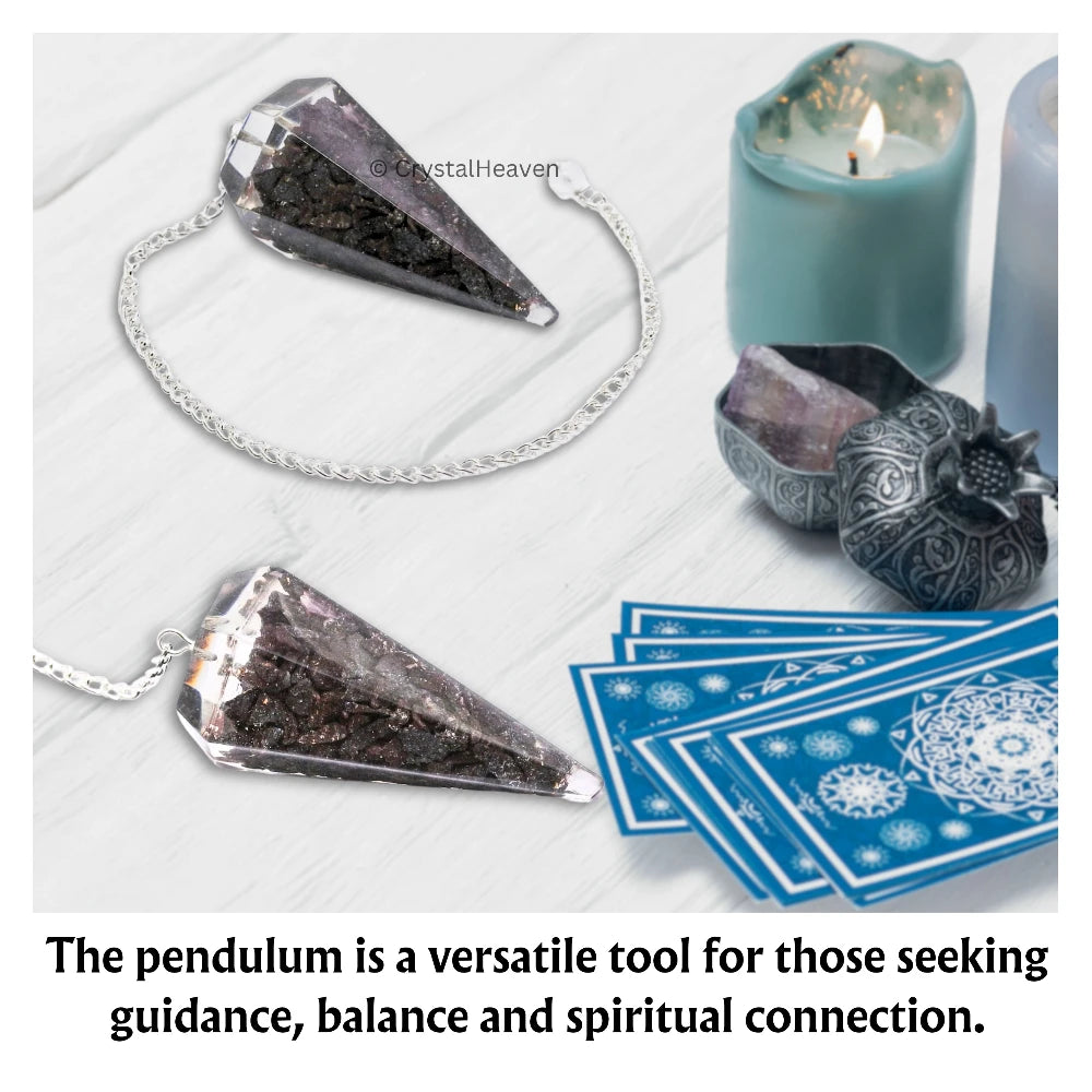 Hematite Crystal Orgone Pendulum