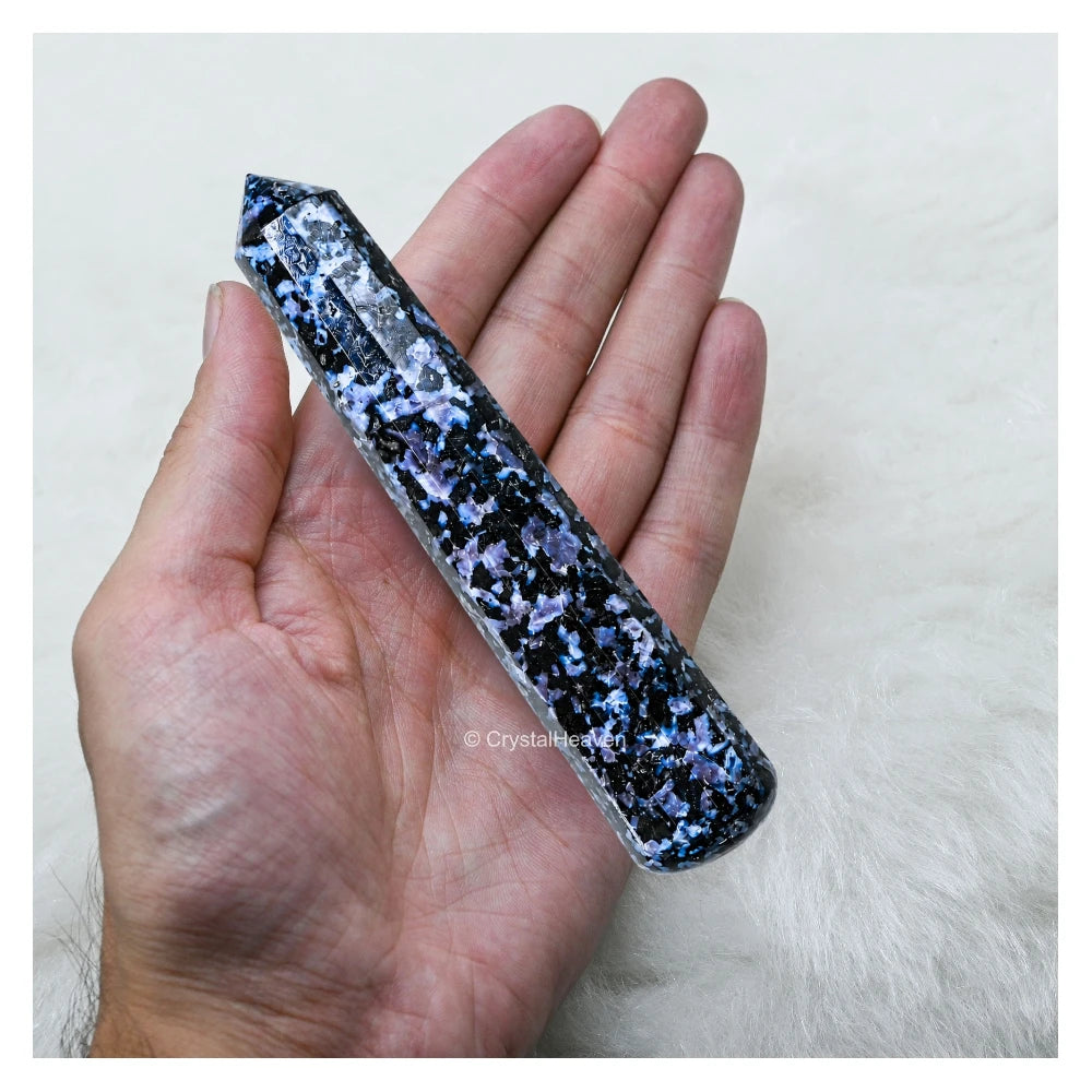 Indigo Gabbro Wand (Faceted)