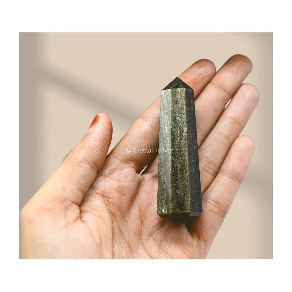 Golden Sheen Obsidian Crystal Tower (2" to 3" inch)