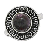 Amethyst Ring (Silver/Round)