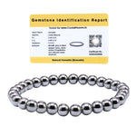 Silver Hematite Healing Crystal Bracelets - 6mm Beads
