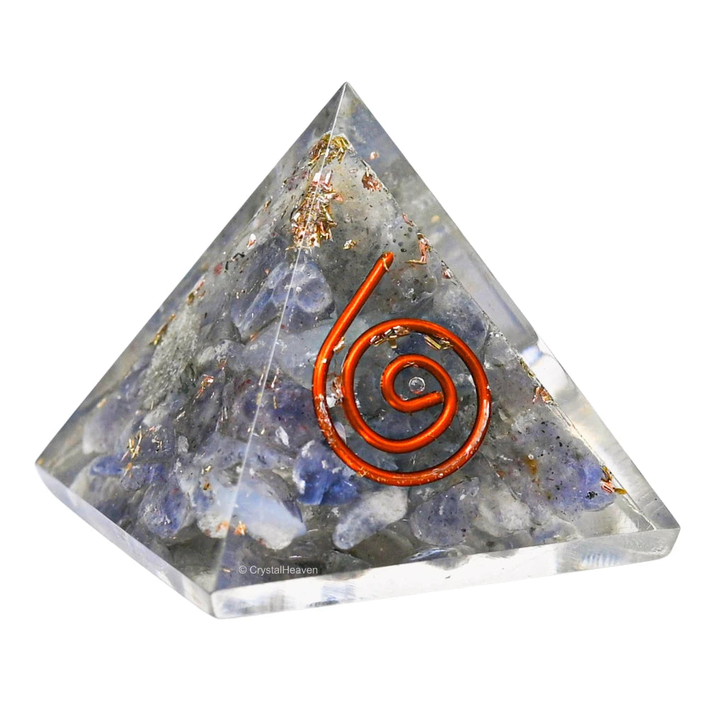 Iolite Orgone Pyramid - 30mm