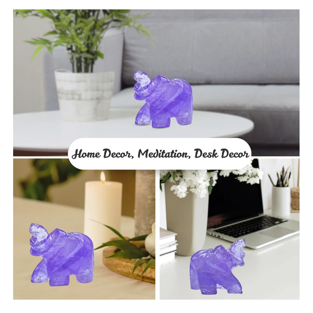 Amethyst Crystal Elephant