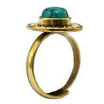 Turquoise Ring (Gold/Round)