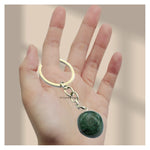 Moss Agate Crystal Keychain (Tumbled)