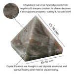 Chrysoberyl Cats Eye Pyramid (2 Inch)