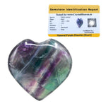 Purple Fluorite Heart