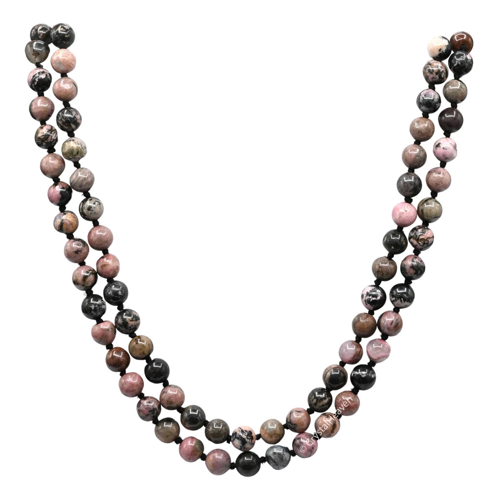 Rhodonite Japa Mala (Hand Knotted)