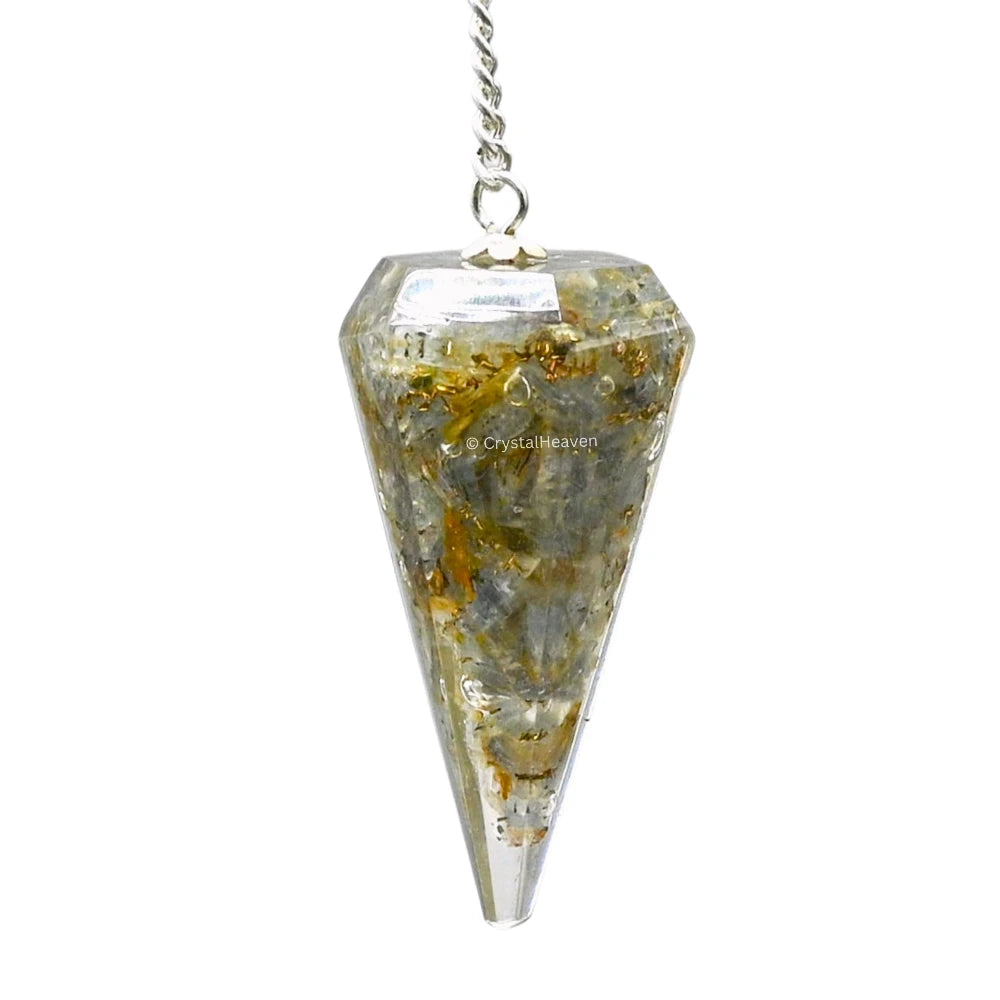 Labradorite Crystal Orgone Pendulum
