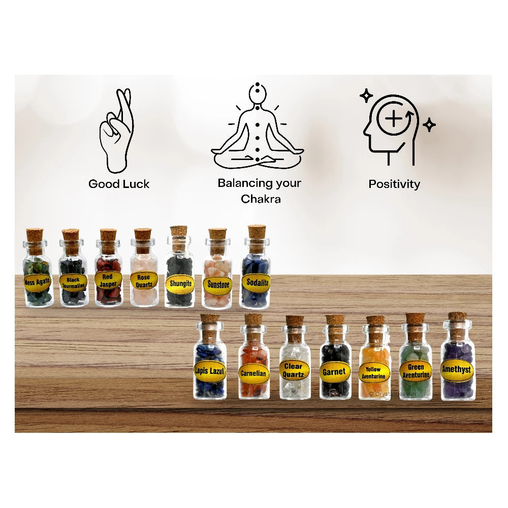 Spell Jars Kit for Witchcraft Supplies - Set of 14 (Starter)