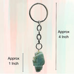 Amazonite Crystal Keychain (Raw)
