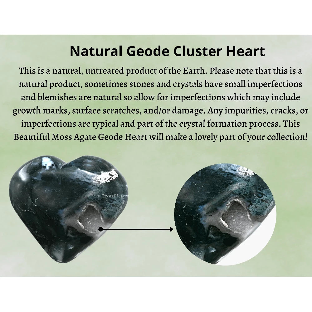 Moss Agate Heart