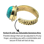Turquoise Ring (Gold/Oval)