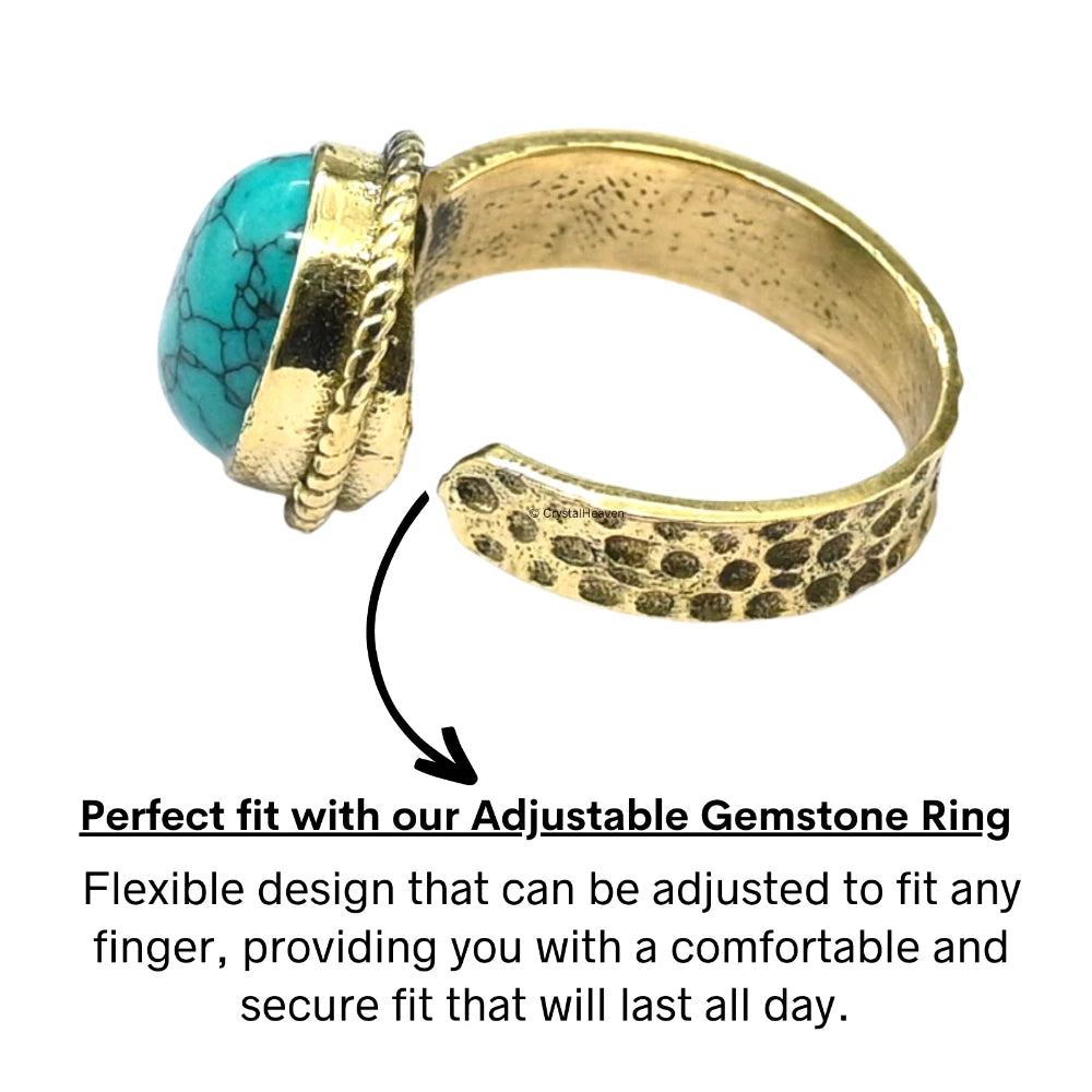 Turquoise Ring (Gold/Oval)