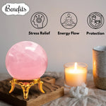 Rose Quartz Sphere (2 Inch)