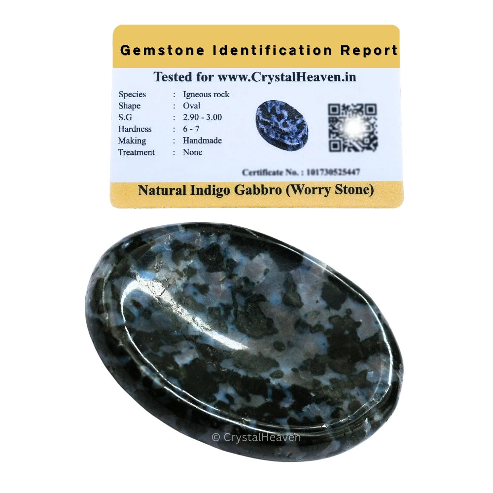 Indigo Gabbro Worry Stone